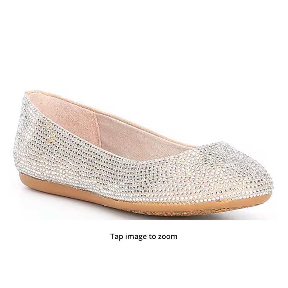 GB Girls Rhinestone Ballet Flats
